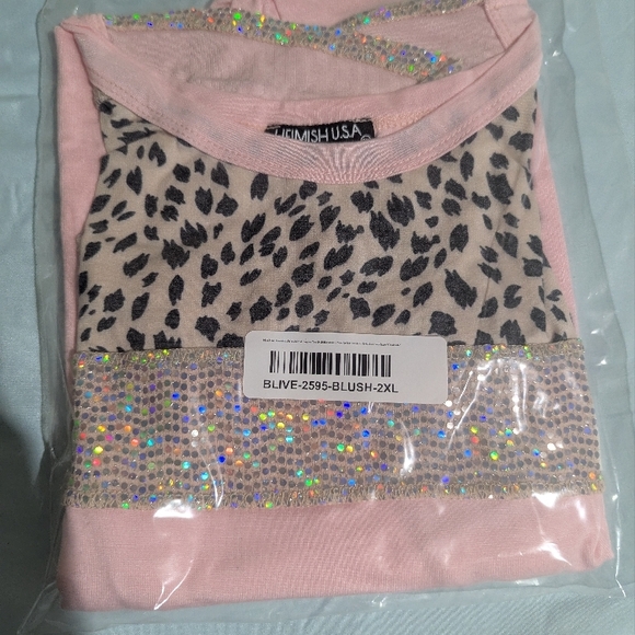 HEIMISH USA Pink Beaded Top - Picture 7 of 7